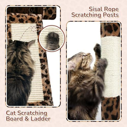Globlazer F70 Pro Leopard Heavy Duty Cat Tree Tower - Image 5