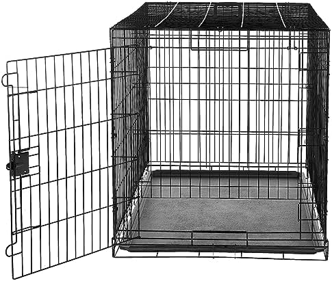 Amazon Basics Portable, Foldable Metal Wire Dog Crate - Image 3
