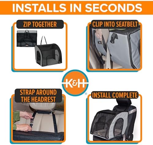 K&H Dog Car Seat, Travel Safety Carrier - Image 6