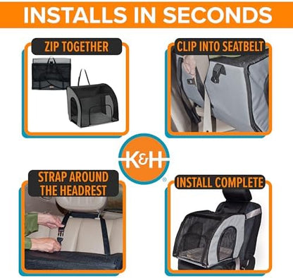 K&H Dog Car Seat, Travel Safety Carrier - Image 6
