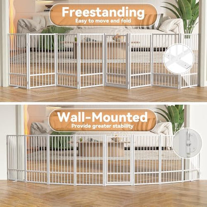 SNUOWU Full Metal Freestanding Dog Gate - Image 6