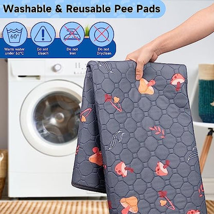 Sunheir Washable Pee Pads for Dogs, Waterproof Non-Slip Wee Wee, Absorbent and - Image 4