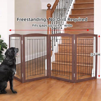 ZJSF Freestanding Foldable Dog Gate - Image 2