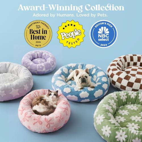 LE SURE Shown on TV Jacquard Donut Dog Bed Medium Size - Image 2
