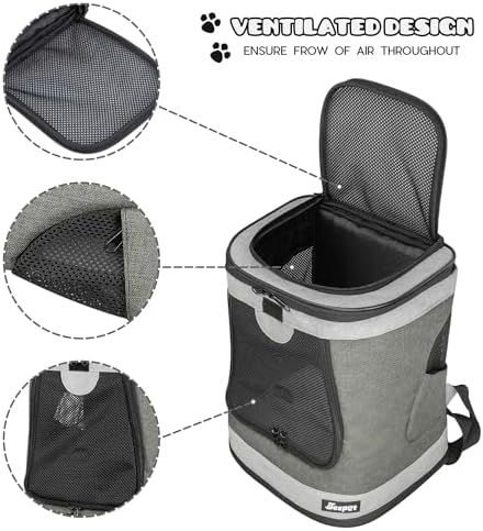 Jespet Soft Pet Carrier Outdoor Backpack - Image 2