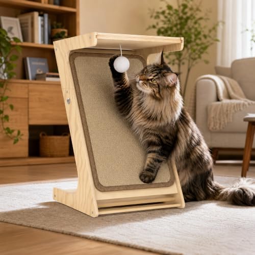 Cat Scratching Post Z-Shaped Cats Scratcher Side Table - Image 7