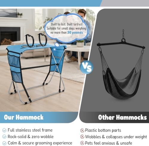 Dog Grooming Hammock with Stand - Image 6