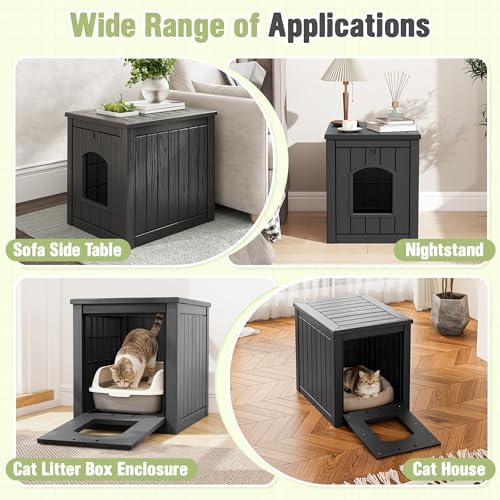 Cat Litter Box Enclosure, Feral Outdoor Cat Enclosure Weatherproof - Image 5