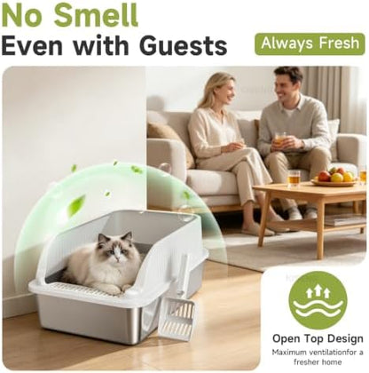 Stainless Steel Cat Litter Box - Image 3
