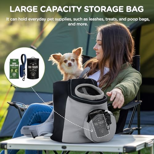 BONTHEE Pet Dog Backpack Carrier Small Pet Front Backpack, Ventilated Mesh Dog - Image 3