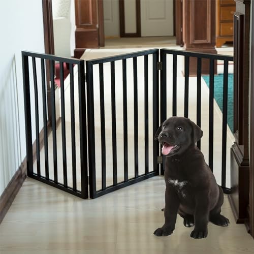 Pet Gate - 3-Panel Indoor Foldable Dog Fence - Image 3