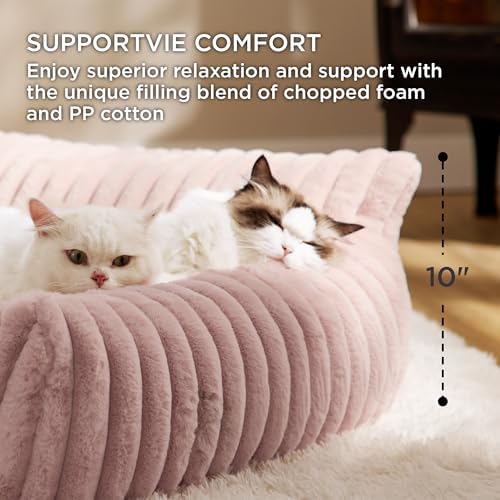 Bedsure ComfyFleece® Shown on TV Fluffy Cat Couch - Image 3