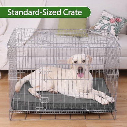 Waterproof XL Dog Bed Outdoor Large Crate Pad 42" Washable Leather Wipeable - Image 5