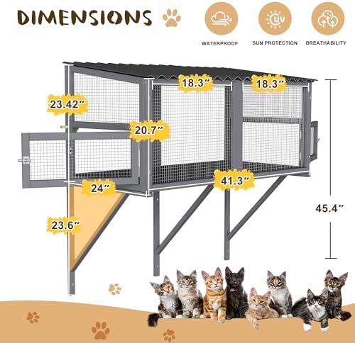 Cat Catio, Cat Window Perch for Indoor Cats, Cats Enclosure Windows - Image 4