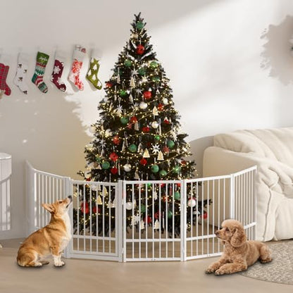 SNUOWU Full Metal Freestanding Dog Gate - Image 2