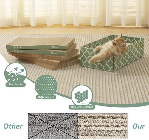 MECOOL Cat Scratching Board，5PC Cat Scratch Pad - Image 5
