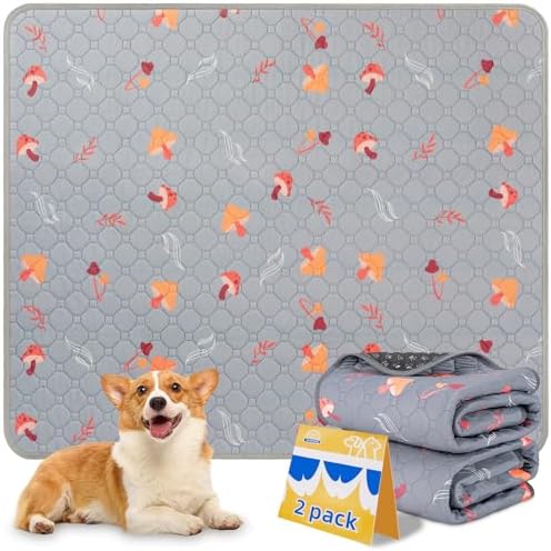 Washable Pee Pads for Dogs, Waterproof & Absorbent Pet Training Pads for Puppy by SUNHEIR