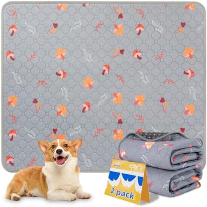 Washable Pee Pads for Dogs, Waterproof & Absorbent Pet Training Pads for Puppy by SUNHEIR