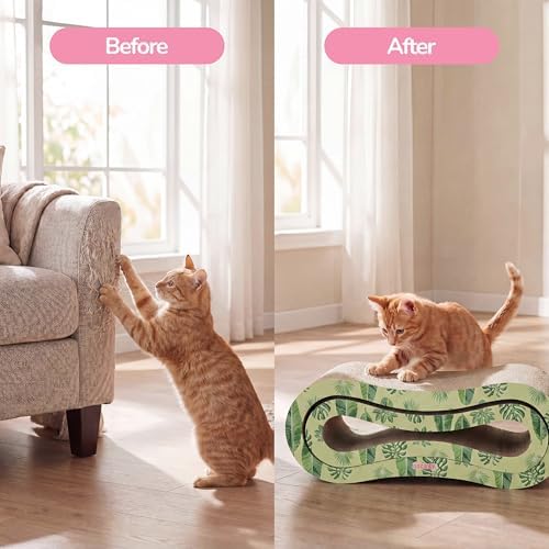 Suvi 26" Modern Cardboard Infinity 2-in-1 Lounge Bed Cat Scratcher - Image 7