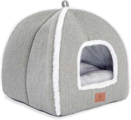 Cat Beds for Indoor Cats-Cat Bed Cave House Tent for Kittens and Small Pets by WINDRACING