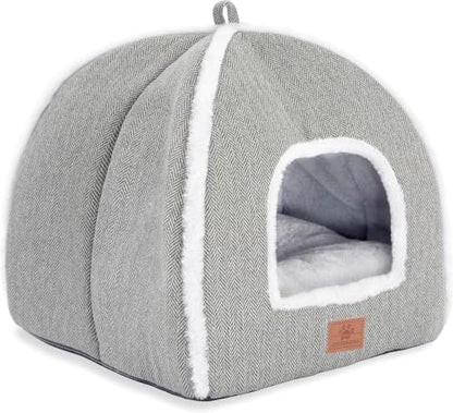 Cat Beds for Indoor Cats-Cat Bed Cave House Tent for Kittens and Small Pets by WINDRACING