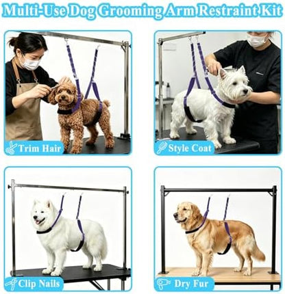 Dog Grooming Belly Strap Belly Band & Loop 3 Sets Adjustable Dogs Groomer - Image 5