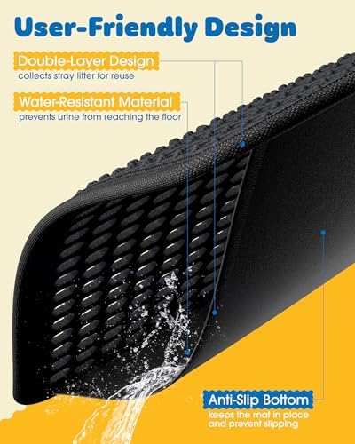 Powools Cat Litter Mat, 30 x 24 in, Waterproof - Image 5