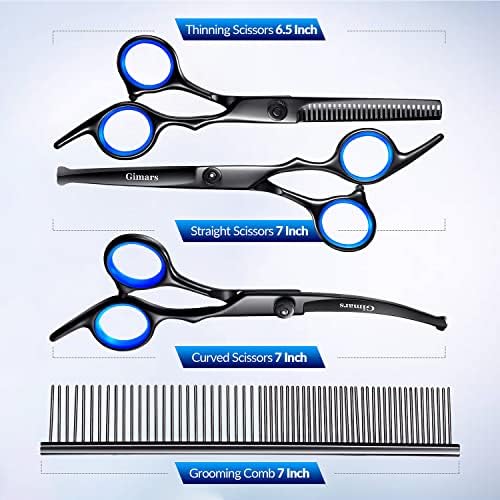 Gimars Dog Grooming Scissors Kit Professional 4CR - Image 4