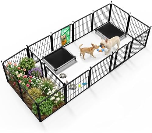 FXW Rollick Dog Playpen with Divider Connectors, 16 Panels by FXW