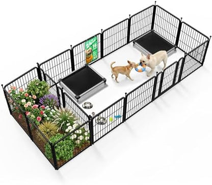 FXW Rollick Dog Playpen with Divider Connectors, 16 Panels by FXW