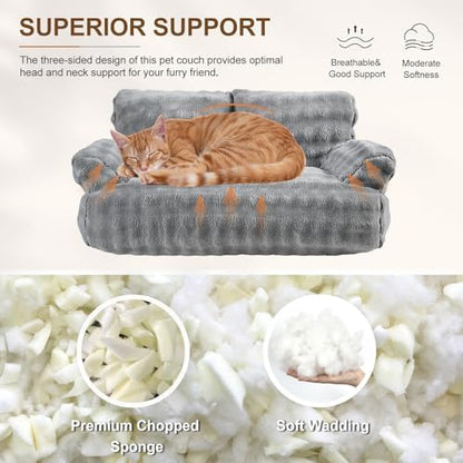 Cat Couch Bed, Cute Pet Sofa for Indoor Cats - Image 4