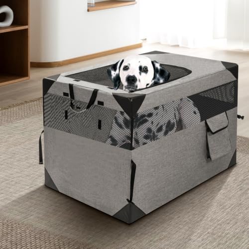 Zikopomi 36 Inch Portable Soft Foldable Dog Crate - Image 7