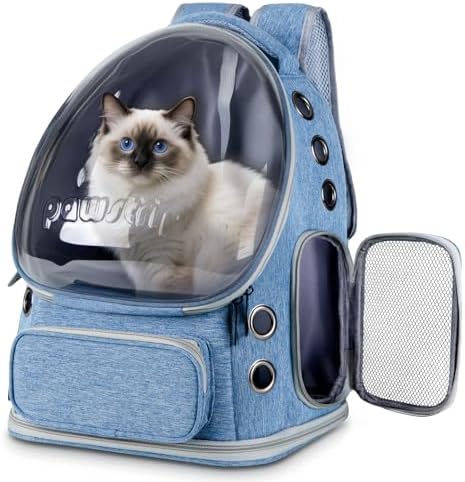 Cat Backpack Carrier Clear Bubble Window by pawstrip
