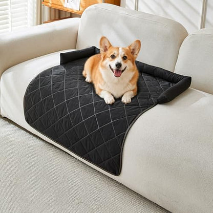 Cooling Dog Bed Mats with Neck & Head Support, 35.43 x31.5 inch Black by Whiskopia