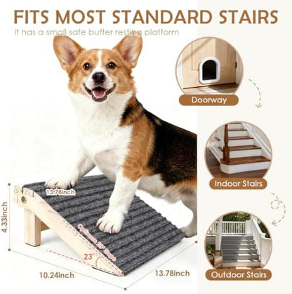 Foldable Wooden Dog Stairs, Slope - Image 3