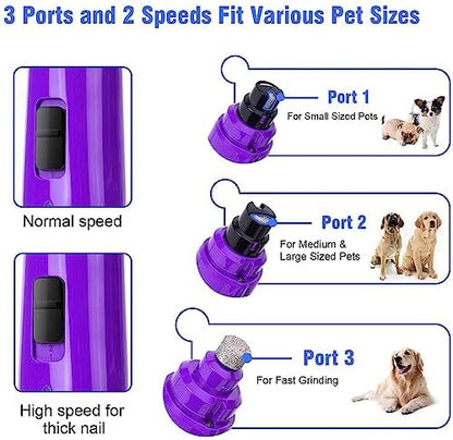Casfuy Dog Nail Grinder with LED Light - Image 5