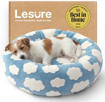 LE SURE Shown on TV Jacquard Donut Cute Small Dog Beds by Lesure