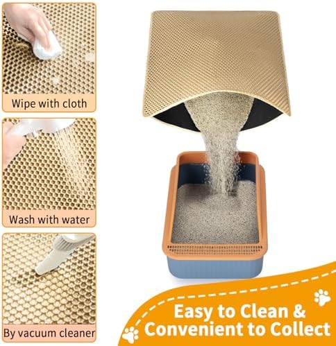 Cat Litter Box Mat-Super Large 47''x36'' Litter Trapping Mat - Image 3