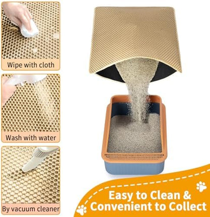 Cat Litter Box Mat-Super Large 47''x36'' Litter Trapping Mat - Image 3