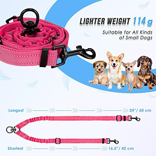 AUTOWT Double Dog Leash, No Tangle 360°Swivel Rotation Reflective Lead - Image 3