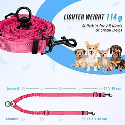AUTOWT Double Dog Leash, No Tangle 360°Swivel Rotation Reflective Lead - Image 3