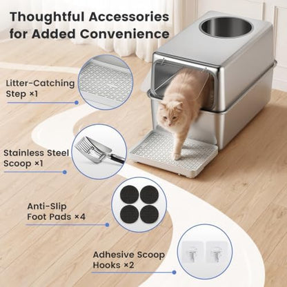 Stainless Steel Litter Box - Image 6