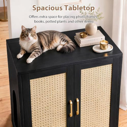 Gitelsnour Cat Litter Box Enclosure Furniture-Hidden Storage - Image 6