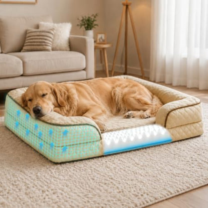 Large Dog Sofa Bed with Reusable Potty Pad - Image 6