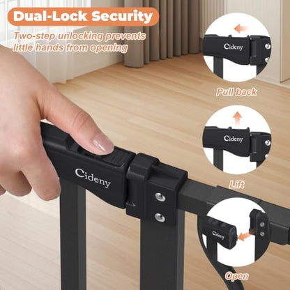 29"-51" Extra Wide Baby Gate, No Drilling Auto Close Dog Gate - Image 3