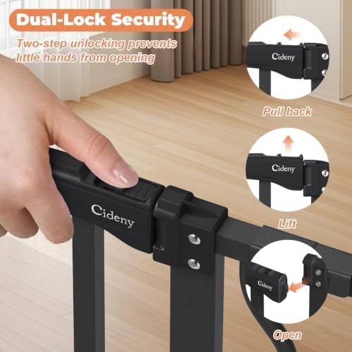 29"-45" Baby Gate, No Drilling Auto Close Dog Gate Indoor - Image 5
