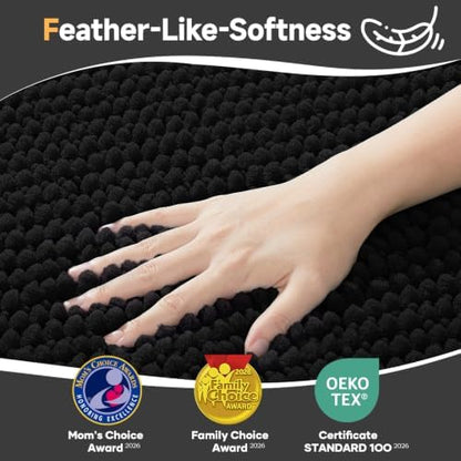 Ophanie Black Door Mat 28x18, Muddy Mats - Image 2