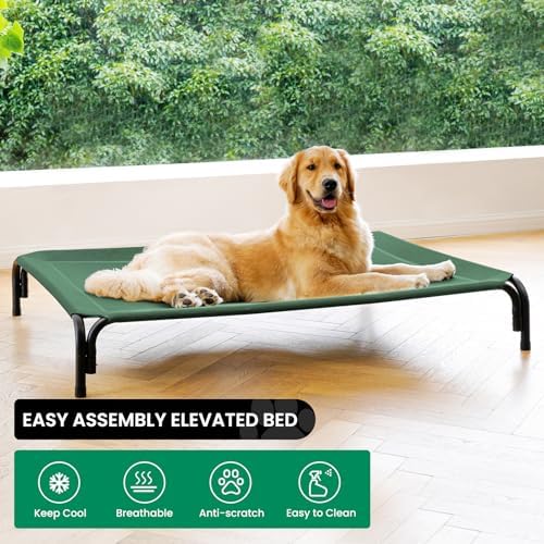 Elevated Dog Bed Outdoor Cooling Raised Cot - Image 2