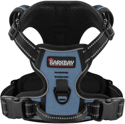 BARKBAY Dog Harness for Large Dog No Pull 2 Leash Clips Dog Vest by BARKBAY