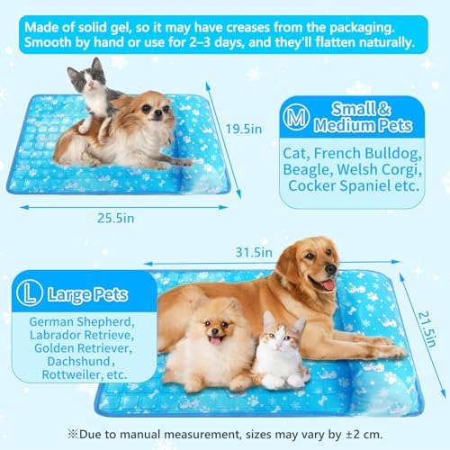 Dog Cooling Mat, Non Toxic Gel Cooling Pad - Image 6